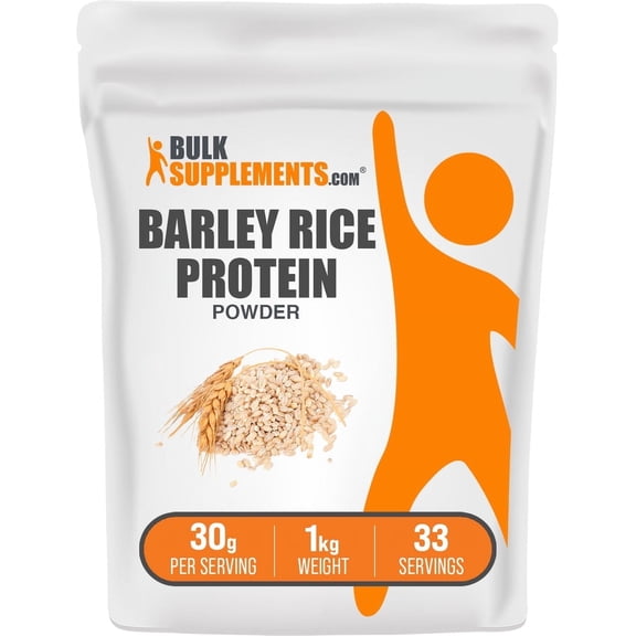 BulkSupplements Barley Rice Protein Powder - 1 Kilogram (2.2 lbs)