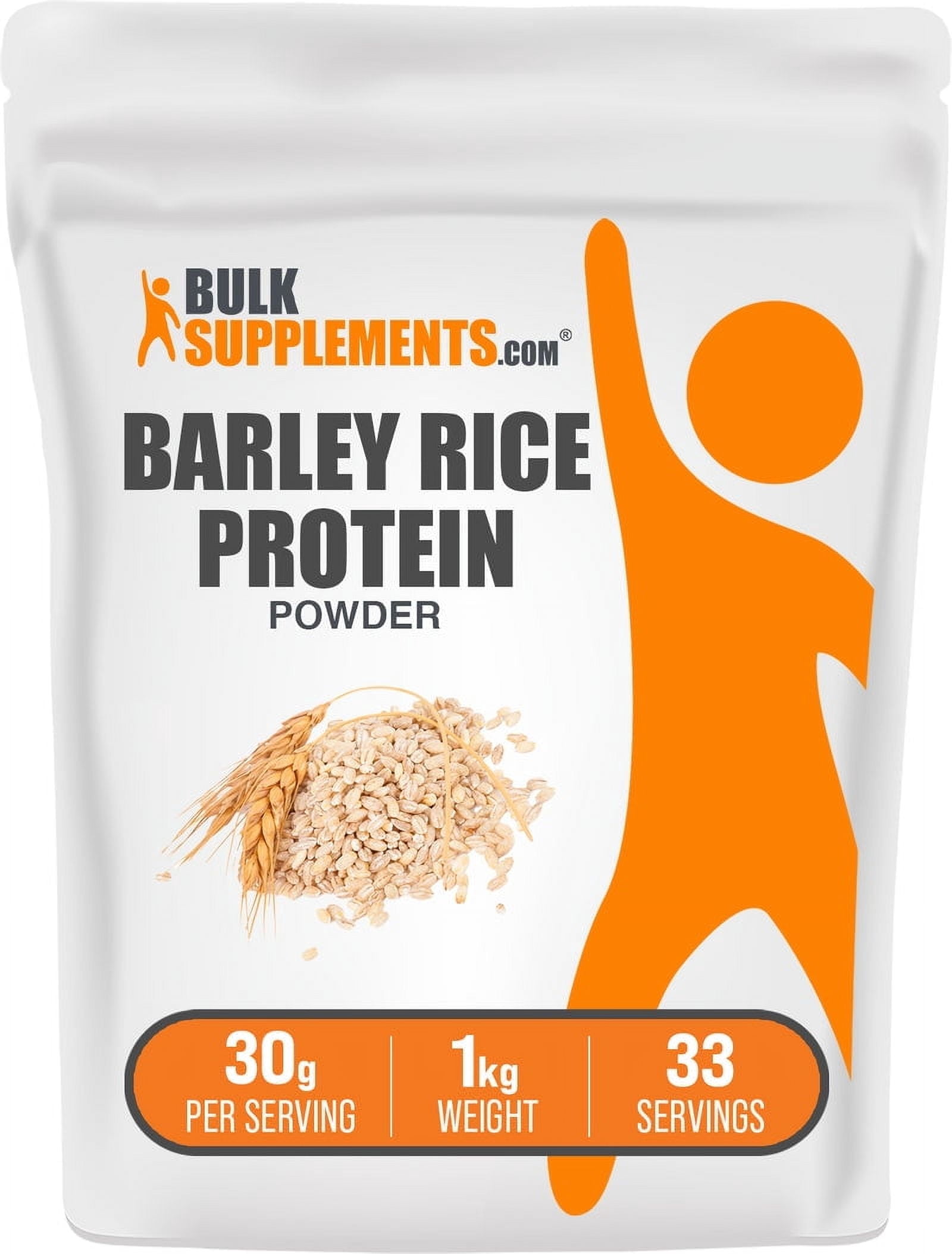 BulkSupplements Barley Rice Protein Powder - 30g per Serving - 1 ...