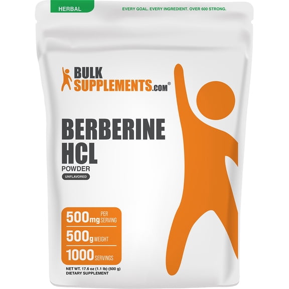 BulkSupplements Berberine HCl Powder - 500 Grams (1.1 lbs)