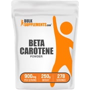 BulkSupplements Beta Carotene Powder - 900mg per Serving - 250 Grams 8.8 oz - 278 Servings