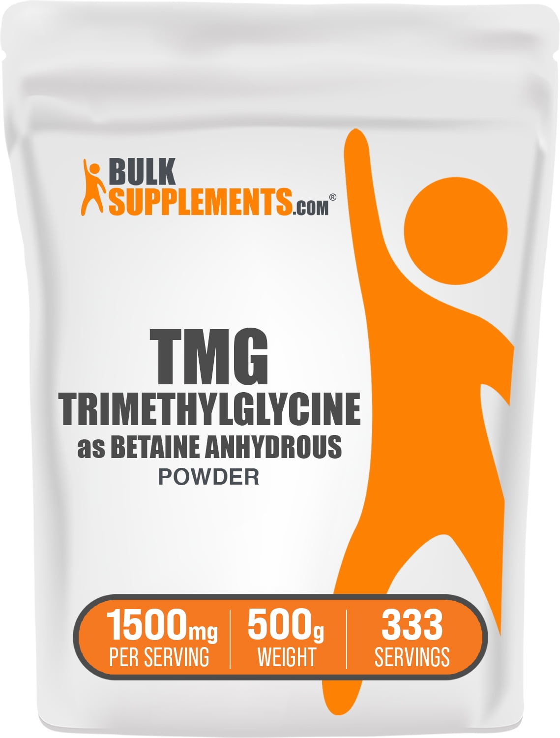 BulkSupplements Betaine Anhydrous Trimethylglycine (TMG) Powder
