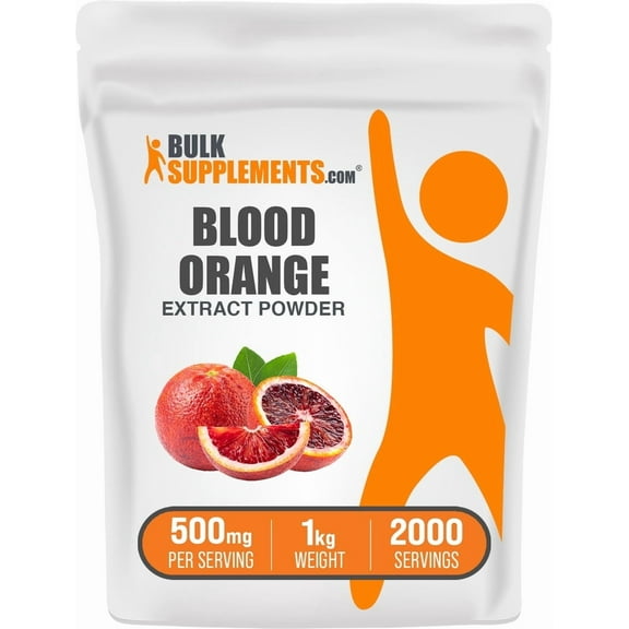 BulkSupplements Blood Orange Extract Powder - 500mg per Serving - 1 Kilogram (2.2 lbs) - 2000 Servings