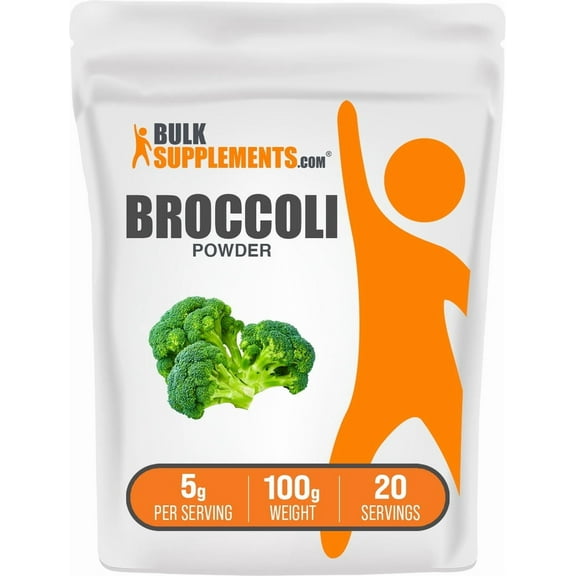 BulkSupplements Broccoli Powder - 5g per Serving - 100 Grams (3.5 oz)