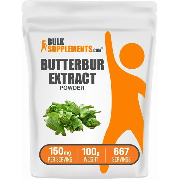 BulkSupplements Butterbur Extract Powder - 150mg per Serving - 100 Grams (3.5 oz) - 667 Servings