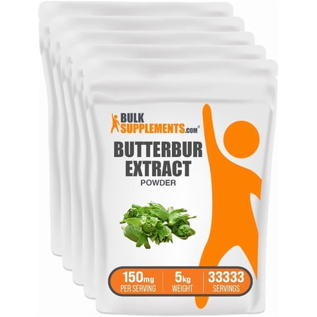 BulkSupplements Butterbur Extract Powder - 150mg per Serving - 5 Kilograms (11 lbs) - 33333 Servings