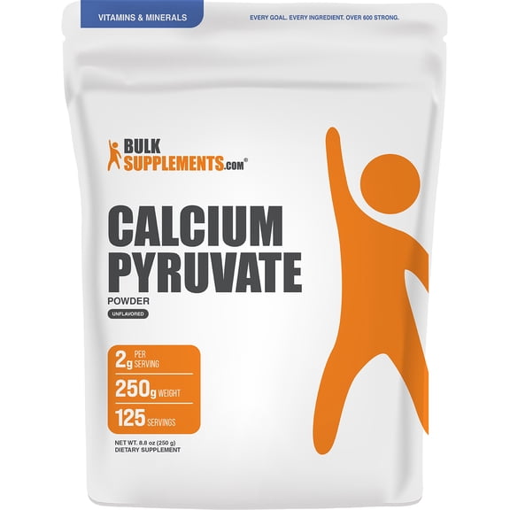 BulkSupplements Calcium Pyruvate Powder - 250 Grams (8.8 oz)