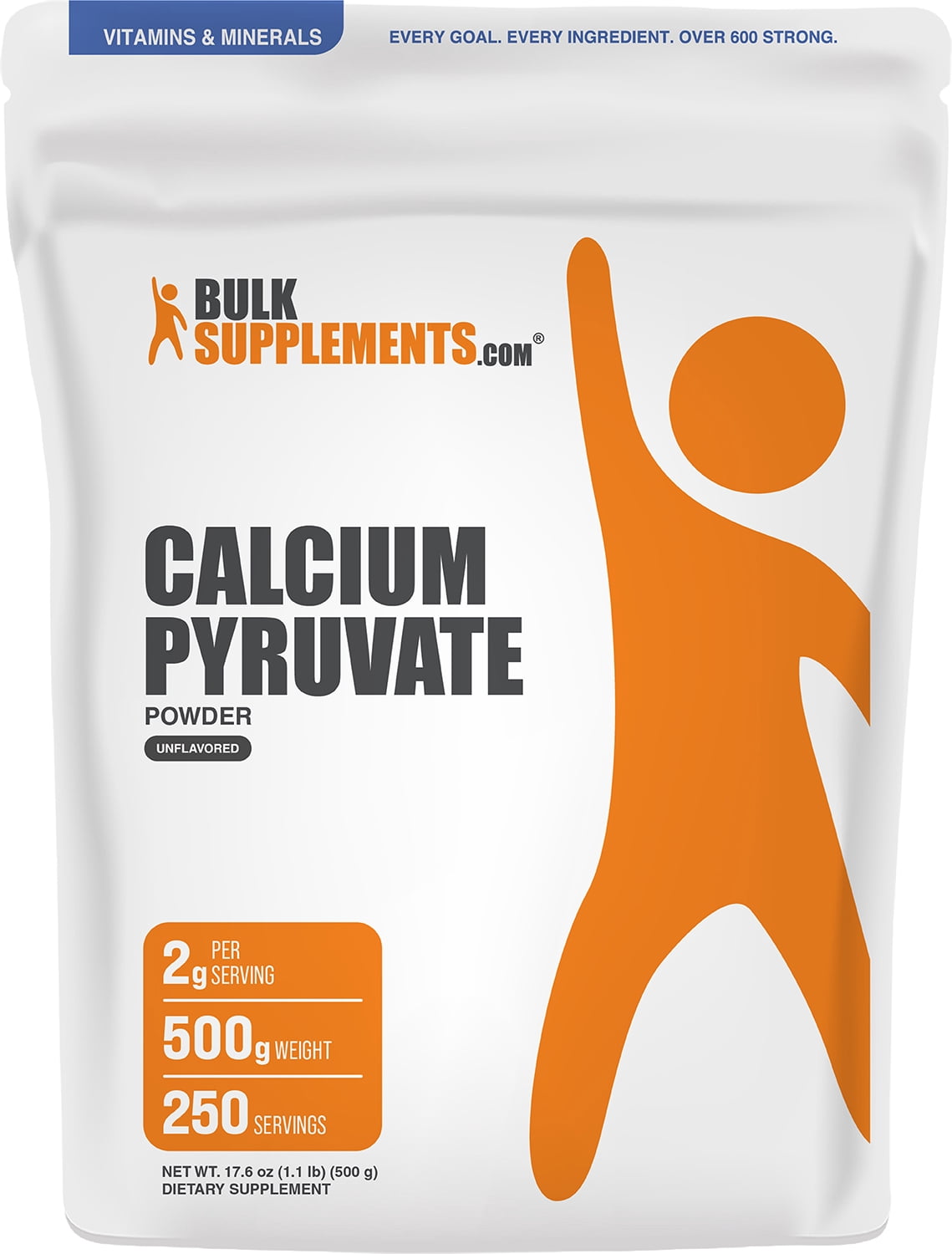 BulkSupplements Calcium Pyruvate Powder - 500 Grams (1.1 lbs)