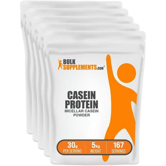 BulkSupplements Casein Protein Powder - 30g per Serving - 5 Kilograms (11 lbs) - 170 Servings