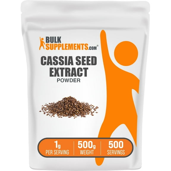 BulkSupplements Cassia Seed Extract Powder - 1g per Serving - 500 Grams (1.1 lbs) - 500 Servings