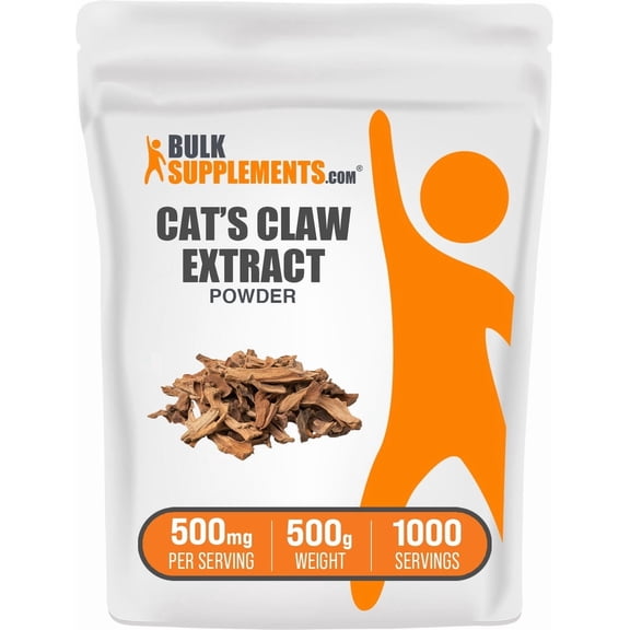 BulkSupplements Cat's Claw Extract Powder - 500mg per Serving - 500 Grams (1.1 lbs) - 1000 Servings