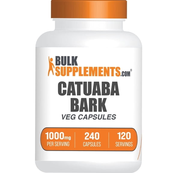 BulkSupplements Catuaba Extract Capsules Herbal Supplement for Wellness & Vitality 1000mg per Serving, 240 Capsules (120 Servings)