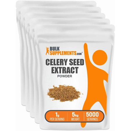 BulkSupplements Celery Seed Extract Powder - 1g per Serving - 5 Kilograms (11 lbs) - 5000 Servings