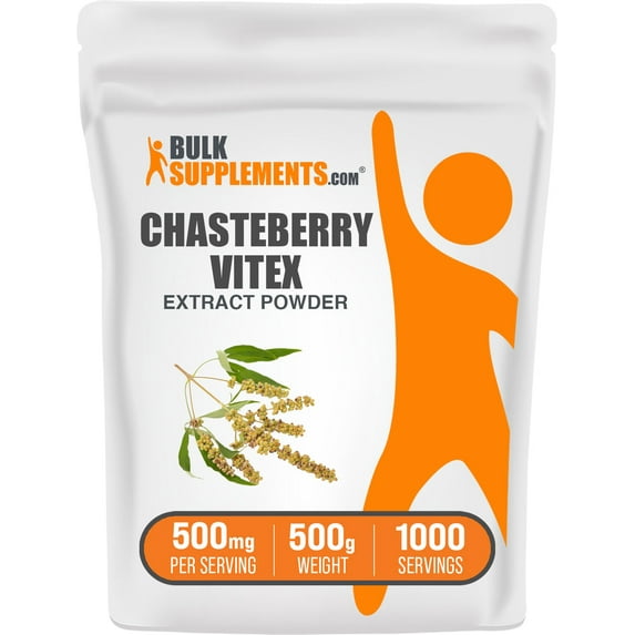 BulkSupplements Chasteberry Extract Powder - 500mg per Serving - 500 Grams (1.1 lbs) - 1000 Servings