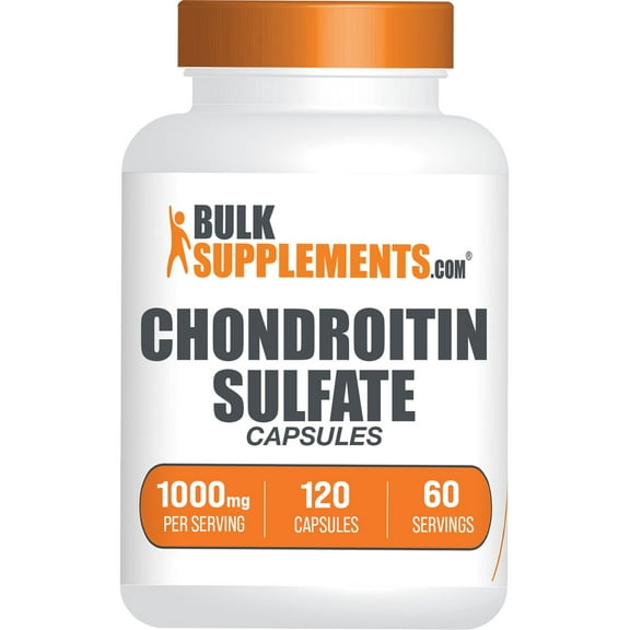 BulkSupplements Chondroitin Sulfate Capsules - 1000mg per Serving (120 Capsules - 60 Servings)