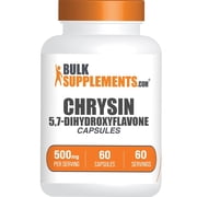 BulkSupplements Chrysin Capsules - 5.7-Dihydroxyflavone, Chrysin Supplement - 1 Capsule per Serving 500mg, 60 Count