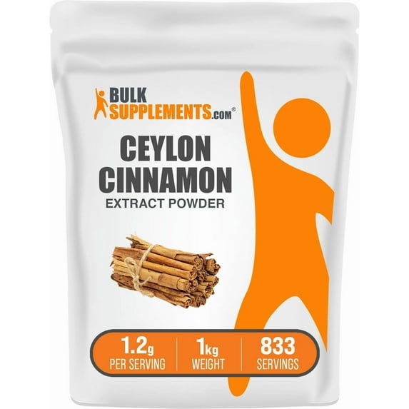 BulkSupplements Cinnamon Bark Extract Powder - 1g per Serving - 1 Kilogram (2.2 lbs)