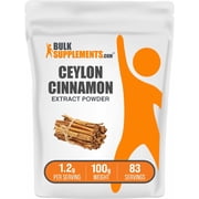 BulkSupplements Cinnamon Bark Extract Powder - 1g per Serving - 100 Grams (3.5 oz)