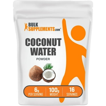 BulkSupplements Coconut Water Powder, Electrolyte Supplement, Energy Support, 100g, 16 Servings