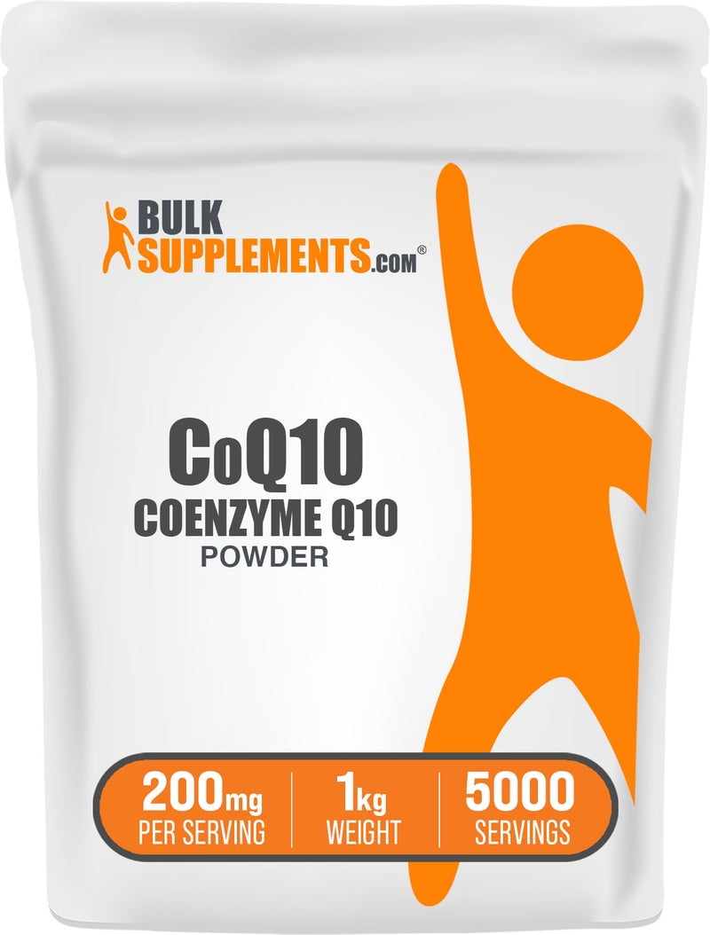 BulkSupplements Coenzyme Q10 (CoQ10) Powder - 200mg per Serving - 1 Kilogram (2.2 lbs) - 5000 Servings