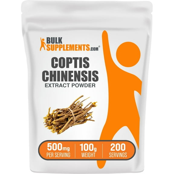 BulkSupplements Coptis Chinensis Extract Powder - 500mg per Serving - 100 Grams (3.5 oz) - 200 Servings