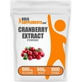thumbnail image 1 of BulkSupplements Cranberry Extract Powder, 500mg Per Serving - 500 Grams (1.1 lbs) - 1000 Servings, 1 of 6