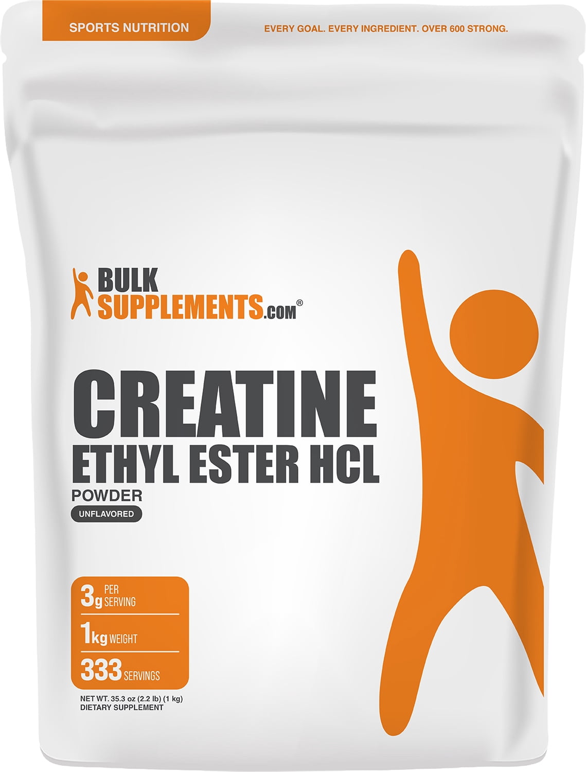 BulkSupplements Creatine Ethyl Ester HCl (CEE) Powder - 1 Kilogram (2.2 lbs)