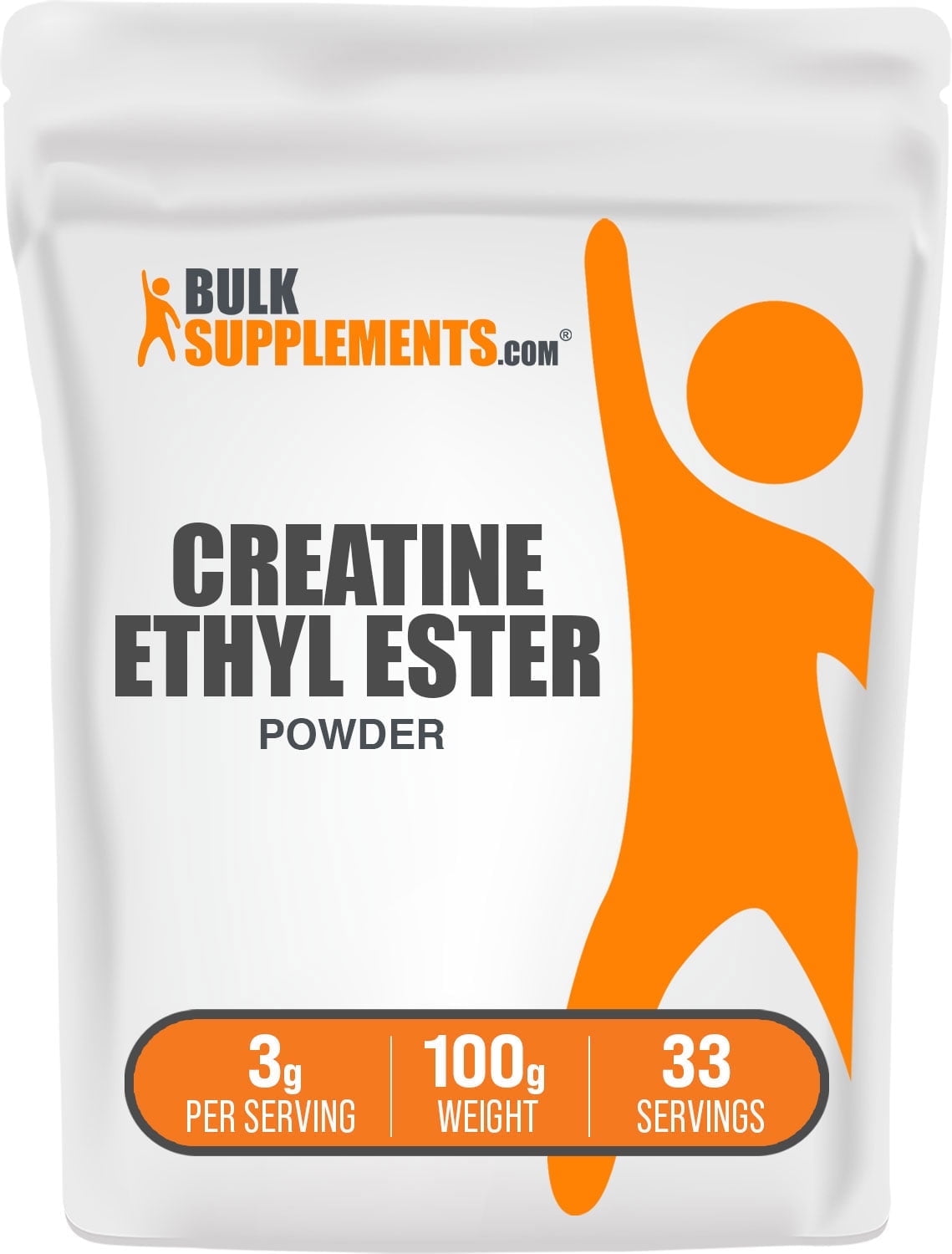 BulkSupplements Creatine Ethyl Ester HCl (CEE) Powder - 3g per Serving - 100 Grams (3.5 oz) - 33 Servings