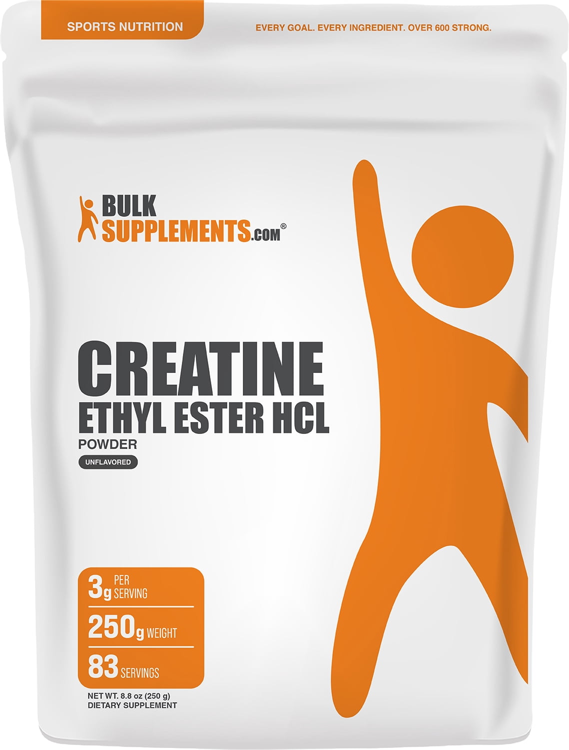 BulkSupplements Creatine Ethyl Ester HCl (CEE) Powder - 250 Grams (8.8 oz)