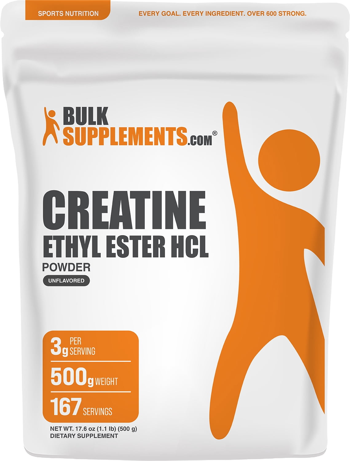 BulkSupplements Creatine Ethyl Ester HCl (CEE) Powder - 500 Grams (1.1 ...