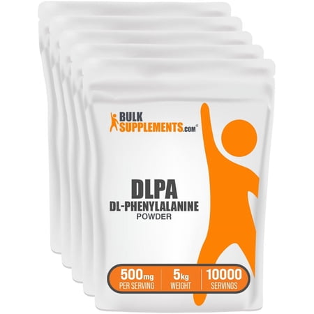 BulkSupplements DL-Phenylalanine Powder - 500mg per Serving - 5 Kilograms (11 lbs) - 10000 Servings