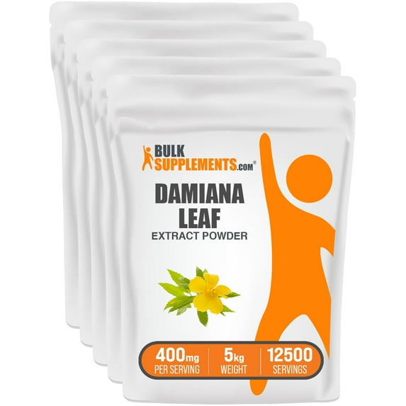 BulkSupplements Damiana Extract Powder - 400mg per Serving - 5 Kilograms (11 lbs)