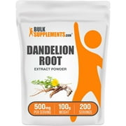 BulkSupplements Dandelion Extract Powder - 500mg per Serving - 100 Grams (3.5 oz) - 200 Servings