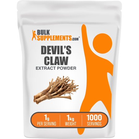 BulkSupplements Devil's Claw Extract Powder - 1g per Serving - 1 Kilogram (2.2 lbs) - 1000 Servings