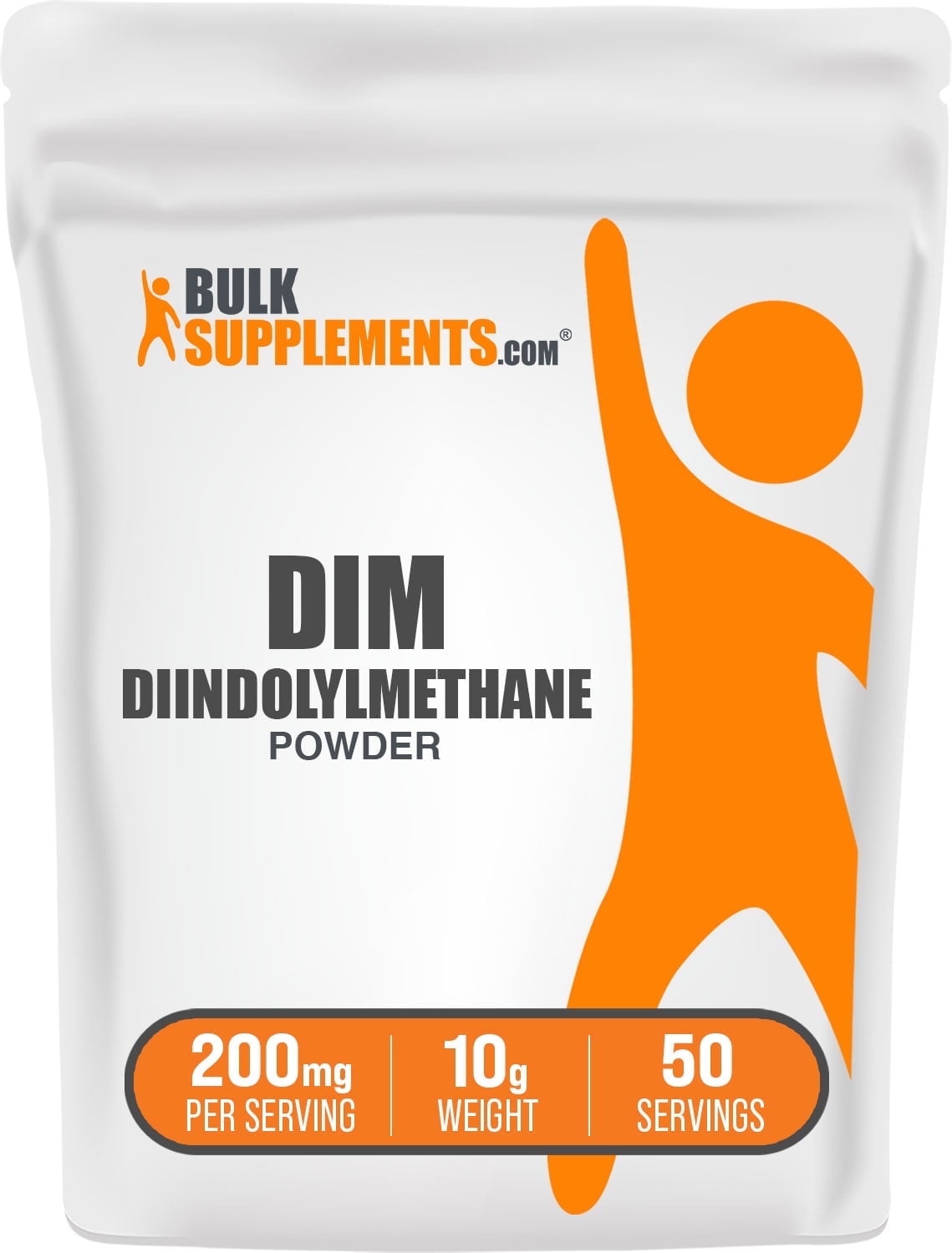 BulkSupplements Diindolylmethane (DIM) Powder - 200mg per Serving - 10 Grams (0.4 oz)