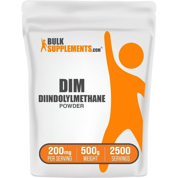 BulkSupplements Diindolylmethane (DIM) Powder - 200mg per Serving - 500 Grams (1.1 lbs)