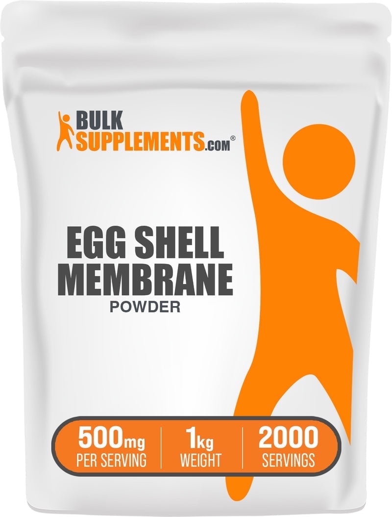 BulkSupplements Egg Shell Membrane Powder - Collagen Supplement, Gluten Free, 500mg per Serving, 1kg (2.2 lbs)