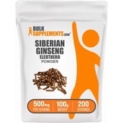 BulkSupplements Eleuthero (Siberian Ginseng) Powder - 500mg per Serving - 100 Grams (3.5 oz) - 200 Servings