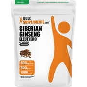 BulkSupplements Eleuthero (Siberian Ginseng) Powder - 500 Grams (1.1 lbs)
