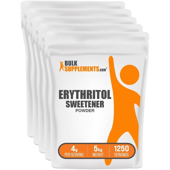 BulkSupplements Erythritol Powder - 4g per Serving - 5 Kilograms (11 lbs) - 1250 Servings