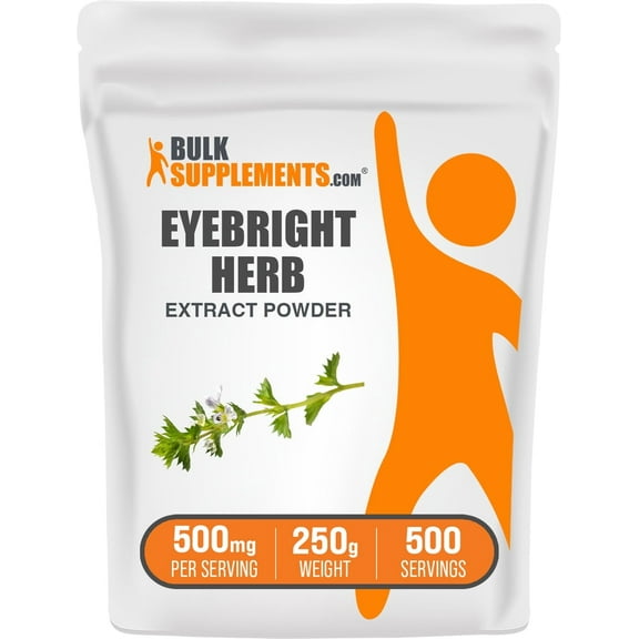 BulkSupplements Eyebright Extract Powder - 500mg per Serving - 250 Grams (8.8 oz) - 500 Servings