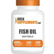 BulkSupplements Omega Fatty Acid Softgels, 1000mg Essential Fatty Acids Capsules, 240 Count
