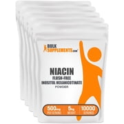 BulkSupplements Flush Free Niacin Inositol Hexanicotinate Powder- 500mg per Serving - 5 Kilograms 11 lbs - 10000 Servings
