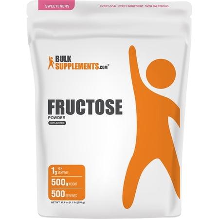 BulkSupplements Fructose Powder - 500 Grams (1.1 lbs)