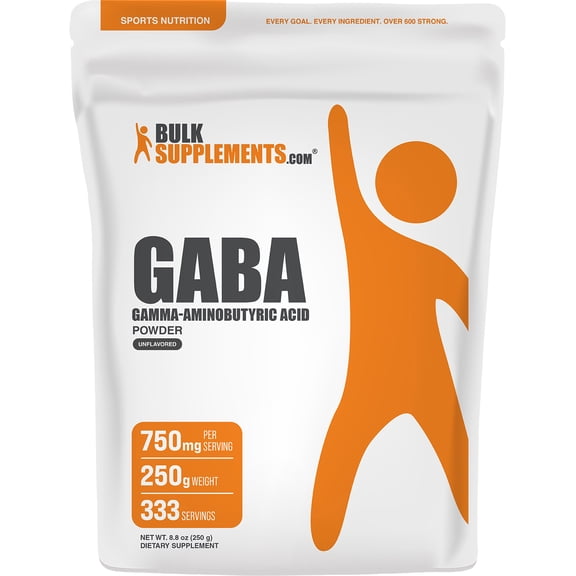 BulkSupplements GABA Powder - 250 Grams (8.8 oz)