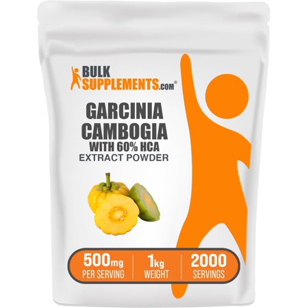 BulkSupplements Garcinia Cambogia Extract (60% HCA) Powder - 500mg per Serving - 1 Kilogram (2.2 lbs) - 2000 Servings