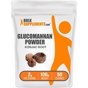 BulkSupplements Glucomannan Extract Konjac Root Powder - 2g per Serving - 100 Grams 3.5 oz - 50 Servings