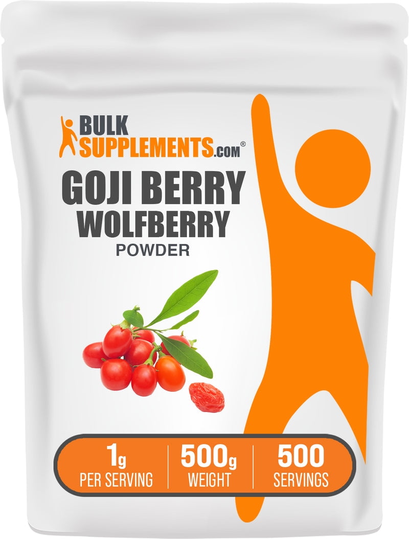 BulkSupplements Goji Berry Powder - 1g per Serving - 500 Grams (1.1 lbs) - 500 Servings