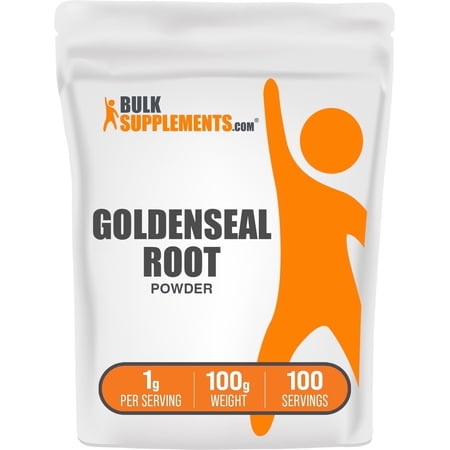 BulkSupplements Goldenseal Root Powder, Herbal Supplement, Unisex, 100g, 100 Servings