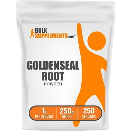BulkSupplements Goldenseal Root Powder, Herbal Supplement, Unisex, 250g, 250 Servings