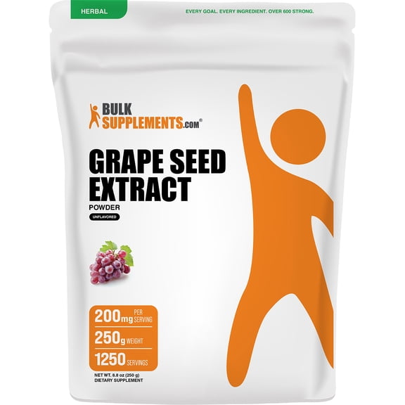 BulkSupplements Grape Seed Extract Powder - 250 Grams (8.8 oz)